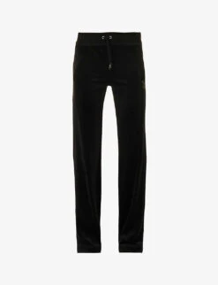Juicy Couture Rhinestone-embellished Drawstring-waist Jogging Bottoms