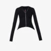 Naska Asymmetric-hem Slim-fit Stretch-woven Jacket -VogueVibe Store R04111587 BLACK M