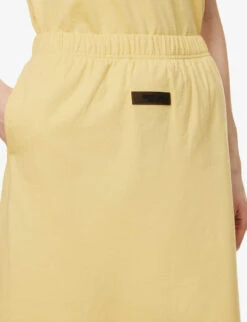 ESSENTIALS Cotton Midi Skirt -VogueVibe Store R04111612 LIGHTTUSCAN ALT04