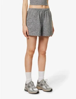 Vuori Boyfriend Drawstring-waist Stretch-woven Shorts -VogueVibe Store R04114842 HEATHERGREY ALT02