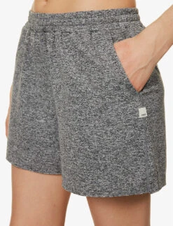 Vuori Boyfriend Drawstring-waist Stretch-woven Shorts -VogueVibe Store R04114842 HEATHERGREY ALT04