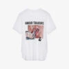 Zadig & Voltaire Crystal-embellished Cotton-jersey T-shirt -VogueVibe Store R04118656 BLANC M