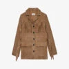 Zadig & Voltaire Lala Fringed Suede-leather Jacket -VogueVibe Store R04121830 ECORCE M