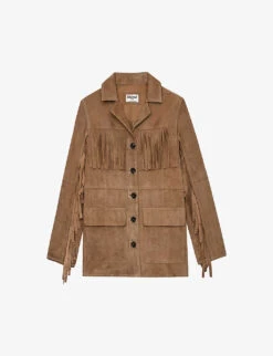 Zadig & Voltaire Lala Fringed Suede-leather Jacket