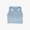 Sweaty Betty Stamina Soft-cup Stretch-woven Sports Bra -VogueVibe Store R04127336 ALUMINIUMBLUE M
