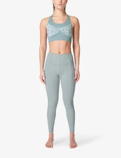 Sweaty Betty Stamina Leopard-print Stretch-woven Sports Bra 8 Sweaty Betty Stamina Leopard-print Stretch-woven Sports Bra -VogueVibe Store R04127337 VAPOURBLUELEOPARD ALT01