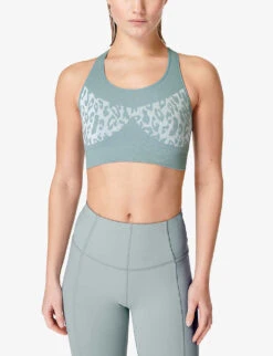 Sweaty Betty Stamina Leopard-print Stretch-woven Sports Bra 9 Sweaty Betty Stamina Leopard-print Stretch-woven Sports Bra -VogueVibe Store R04127337 VAPOURBLUELEOPARD ALT02