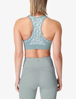 Sweaty Betty Stamina Leopard-print Stretch-woven Sports Bra 10 Sweaty Betty Stamina Leopard-print Stretch-woven Sports Bra -VogueVibe Store R04127337 VAPOURBLUELEOPARD ALT03
