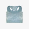 Sweaty Betty Stamina Leopard-print Stretch-woven Sports Bra -VogueVibe Store R04127337 VAPOURBLUELEOPARD M