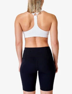 Sweaty Betty Power Medium-impact Stretch-woven Sports Bra -VogueVibe Store R04127382 WHITE ALT03