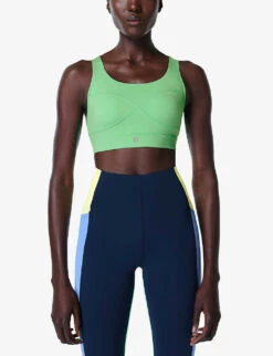 Sweaty Betty Power Underwired Stretch-woven Sports Bra -VogueVibe Store R04127397 RADIATEGREEN ALT02