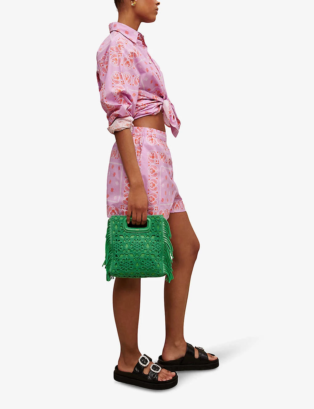 Maje Paisley Print Cotton Shorts 5 Maje Paisley Print Cotton Shorts - Image 3