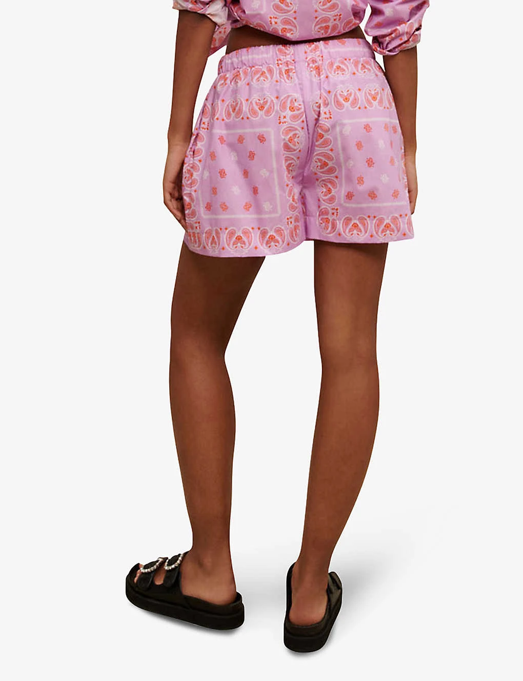 Maje Paisley Print Cotton Shorts 6 Maje Paisley Print Cotton Shorts - Image 4