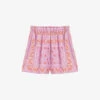 Maje Paisley Print Cotton Shorts -VogueVibe Store R04127660 ROSES M