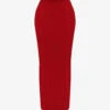 Nayara Split-back Woven Maxi Skirt -VogueVibe Store R04129287 REDROSE M