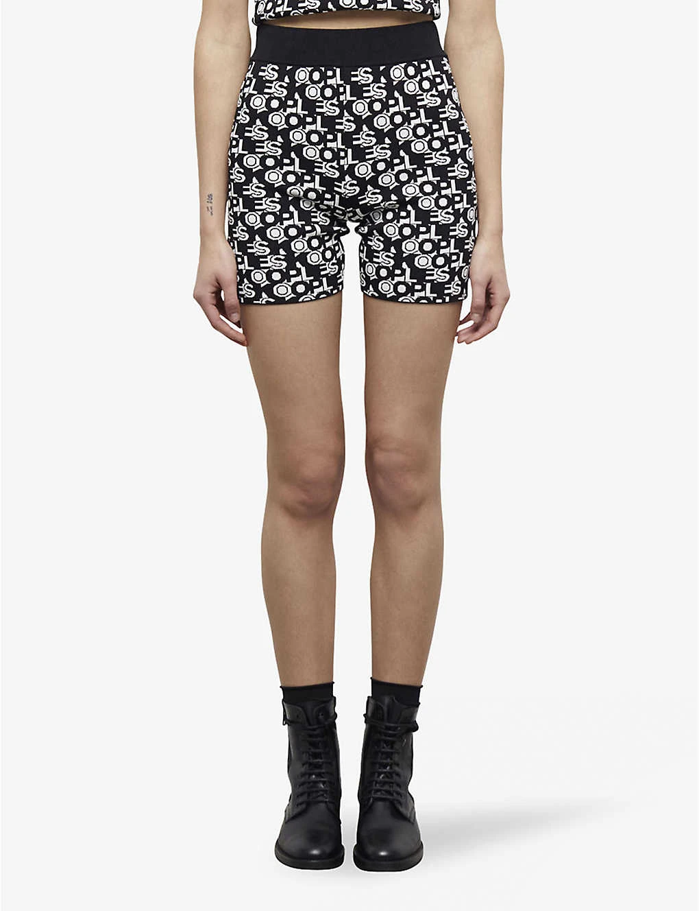 THE KOOPLES Monogram-print Woven Cycling Shorts 5 THE KOOPLES Monogram-print Woven Cycling Shorts - Image 3