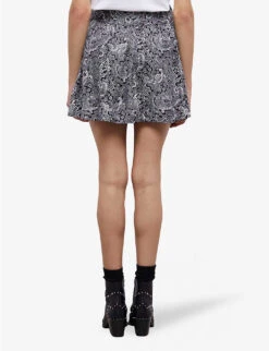 THE KOOPLES Paisley-print Woven Shorts -VogueVibe Store R04131165 BLA09 ALT03