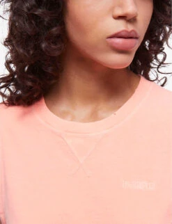 THE KOOPLES Embroidered-logo Sleeveless Cotton T-shirt -VogueVibe Store R04135418 ORA57 ALT04