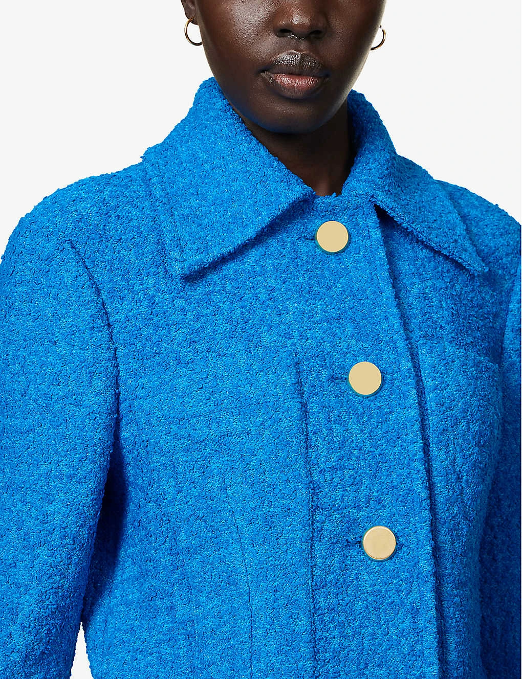 PROENZA SCHOULER Bouclé-weave Button-embellished Woven Jacket 7 PROENZA SCHOULER Bouclé-weave Button-embellished Woven Jacket - Image 5