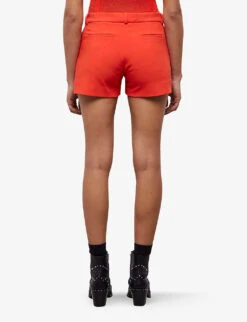 THE KOOPLES Tailored Straight-leg Stretch-woven Shorts -VogueVibe Store R04136827 ORA02 ALT03