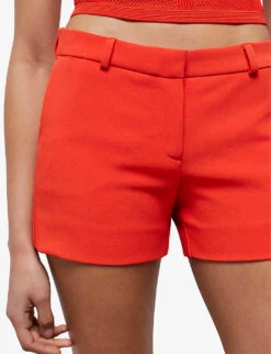 THE KOOPLES Tailored Straight-leg Stretch-woven Shorts -VogueVibe Store R04136827 ORA02 ALT04