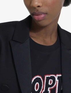 THE KOOPLES Notched-lapels Single-breasted Regular-fit Wool Blazer 11 THE KOOPLES Notched-lapels Single-breasted Regular-fit Wool Blazer -VogueVibe Store R04137025 BLA01 ALT04