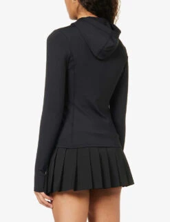 P.E NATION Agility Test High-neck Stretch-recycled Polyester Jacket -VogueVibe Store R04137937 BLACK ALT03