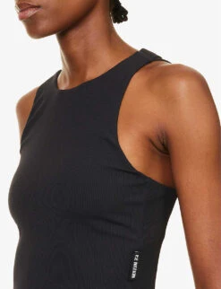 P.E NATION Half Dome Asymmetric Stretch-jersey Top 12 P.E NATION Half Dome Asymmetric Stretch-jersey Top -VogueVibe Store R04137943 BLACK ALT04