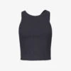 P.E NATION Half Dome Asymmetric Stretch-jersey Top -VogueVibe Store R04137943 BLACK M