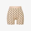 Marine Serre Moon-print Slim-fit Stretch-recycled Polyamide Shorts 2 Marine Serre Moon-print Slim-fit Stretch-recycled Polyamide Shorts -VogueVibe Store R04142135 BLACKONTAN M