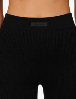 ESSENTIALS Sport High-rise Knitted Shorts 11 ESSENTIALS Sport High-rise Knitted Shorts -VogueVibe Store R04142431 JETBLACK ALT04