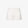 Paige Patrizia Mid-rise Cotton-rayon Blend Shorts