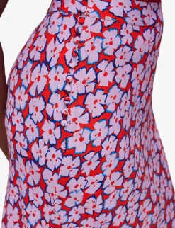 Whistles Floral-print Bias-cut Woven Midi Skirt -VogueVibe Store R04145300 MULTICOLOURED ALT03