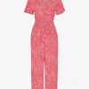 Whistles Leopard-print Woven Jumpsuit -VogueVibe Store R04145316 MULTICOLOURED M