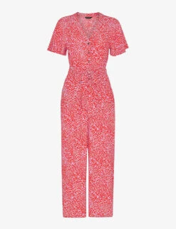 Whistles Leopard-print Woven Jumpsuit