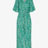 Whistles Floral-print Flutter-sleeve Woven Jumpsuit