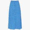 Whistles Floral-print Button-through Woven Midi Skirt -VogueVibe Store R04146882 MULTICOLOURED M
