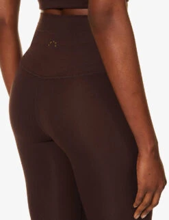 Varley Always High Elasticated-waist Stretch-recycled Polyester Leggings -VogueVibe Store R04147438 COFFEEBEAN ALT04