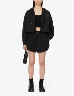 Varley Harmon Branded Shell Shorts 8 Varley Harmon Branded Shell Shorts -VogueVibe Store R04147440 BLACK ALT01