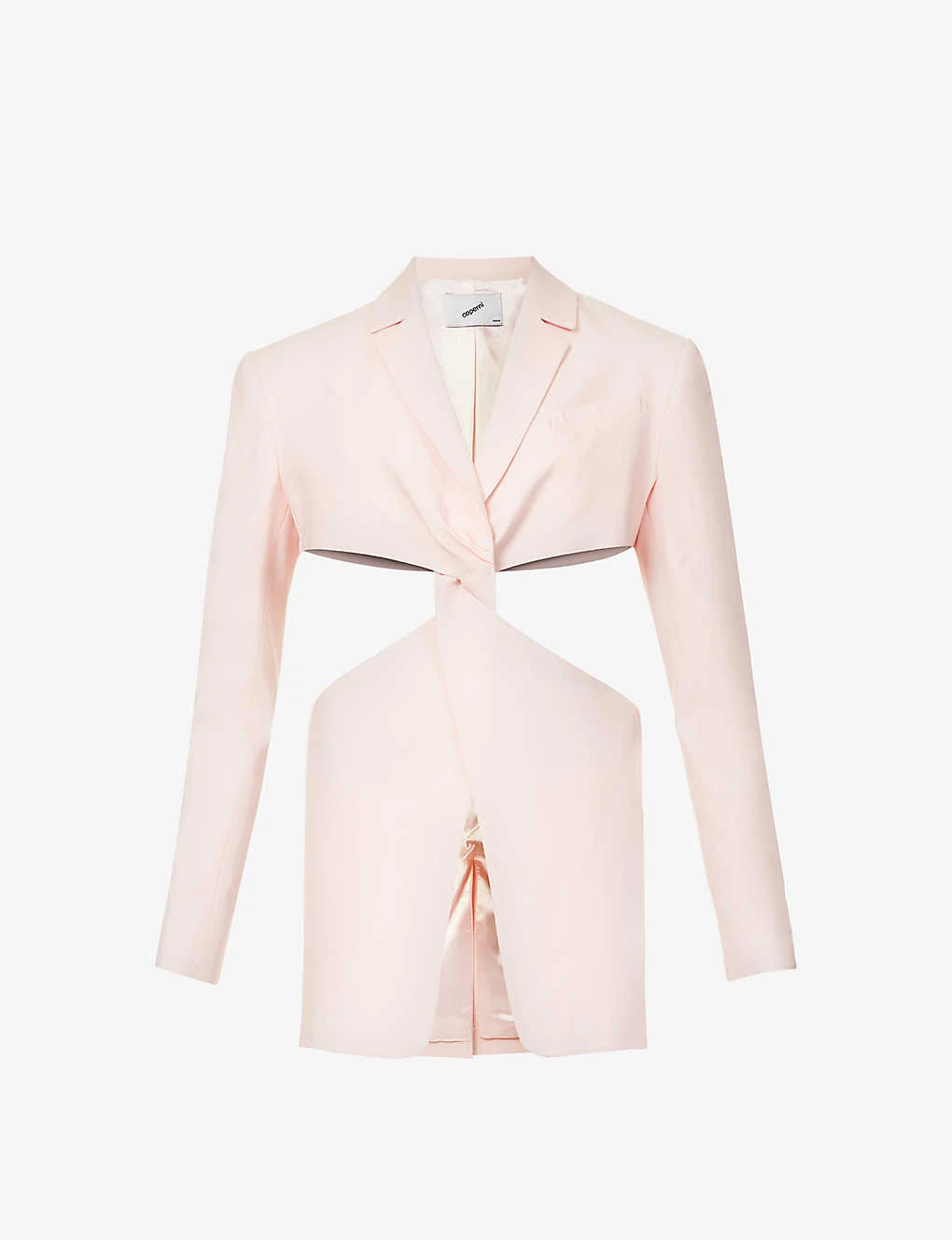 Coperni Cut-out Padded-shoulder Stretch-wool Blazer 3 Coperni Cut-out Padded-shoulder Stretch-wool Blazer