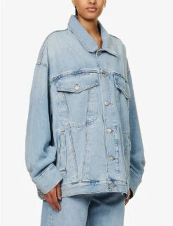 AGOLDE Wayne Dropped-shoulder Relaxed-fit Denim Jacket -VogueVibe Store R04148467 RESENTLIGHTVINTIND ALT02