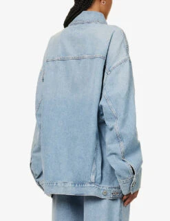AGOLDE Wayne Dropped-shoulder Relaxed-fit Denim Jacket -VogueVibe Store R04148467 RESENTLIGHTVINTIND ALT03
