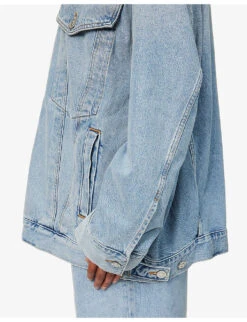AGOLDE Wayne Dropped-shoulder Relaxed-fit Denim Jacket -VogueVibe Store R04148467 RESENTLIGHTVINTIND ALT04