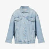 AGOLDE Wayne Dropped-shoulder Relaxed-fit Denim Jacket -VogueVibe Store R04148467 RESENTLIGHTVINTIND M