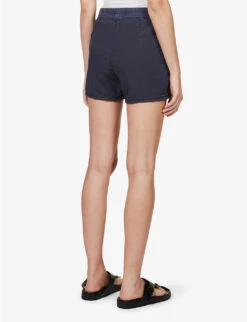 JAMES PERSE Utility High-rise Stretch-cotton Shorts 10 JAMES PERSE Utility High-rise Stretch-cotton Shorts -VogueVibe Store R04149006 TITAN ALT03