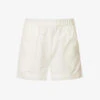 Emery Mid-rise Cotton And Linen-blend Shorts -VogueVibe Store R04149655 STONE M