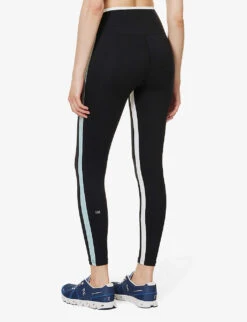 Sam Rigor 7/8 High-rise Stretch-woven Leggings -VogueVibe Store R04150052 BLACKTEALBLACKTEAL ALT03