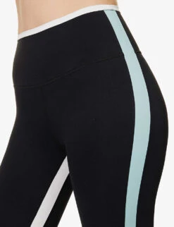 Sam Rigor 7/8 High-rise Stretch-woven Leggings -VogueVibe Store R04150052 BLACKTEALBLACKTEAL ALT04