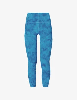 Sweaty Betty Super Soft 7/8 Spray-print Stretch-nylon Leggings
