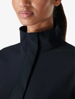 Sweaty Betty Explorer Half Zip-fastened Stretch-nylon Jacket -VogueVibe Store R04150498 BLACK ALT04